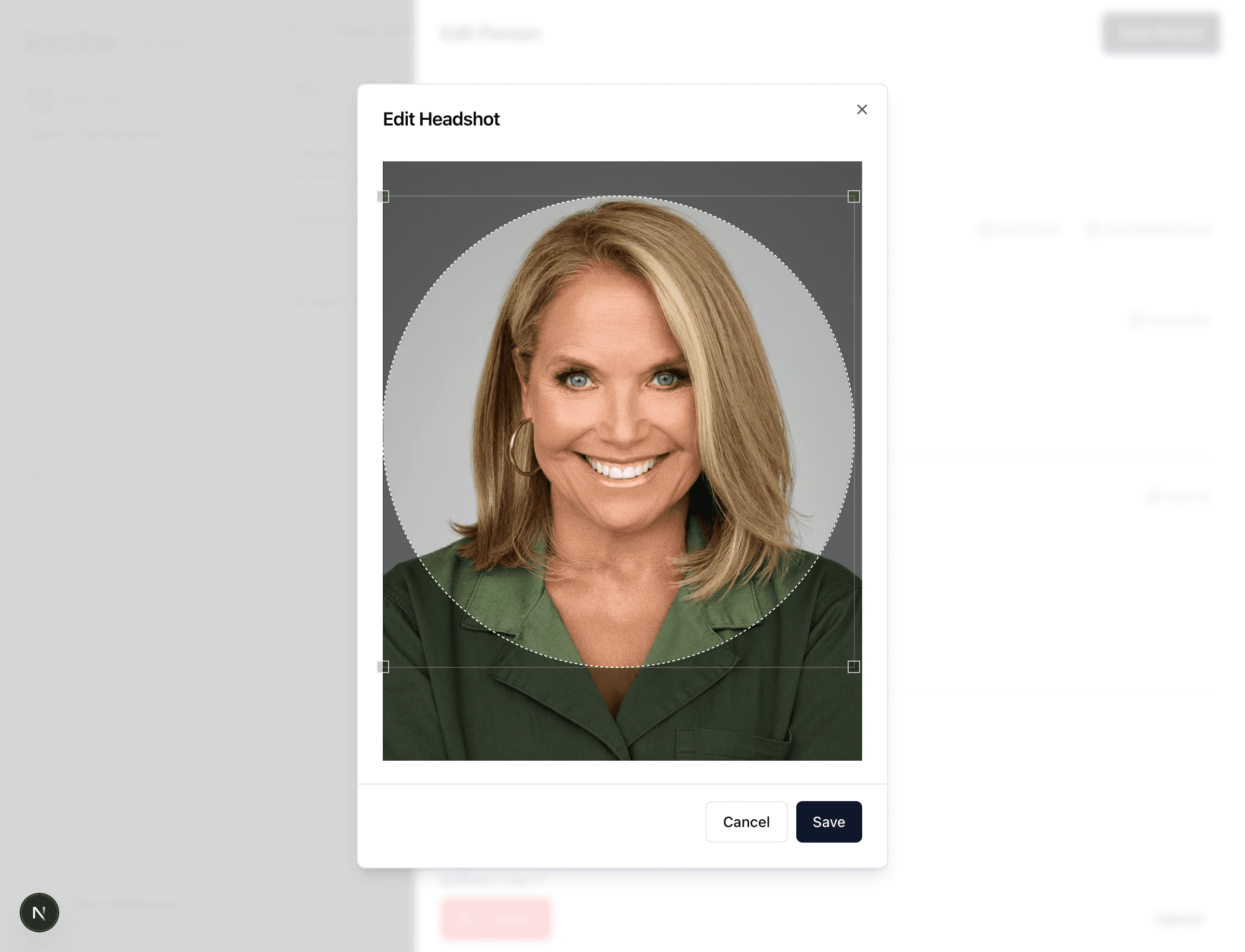 Speaker headshot cropping